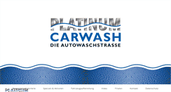 Desktop Screenshot of platinum-carwash.de