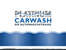 Tablet Screenshot of platinum-carwash.de